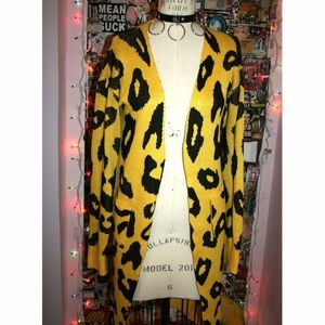 *ON HOLD* ‘80s Cheetah Longline Cardigan